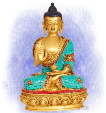 Buddha Amoghasiddhi Türkis 416x445 - Buddha Amoghasiddhi Türkis