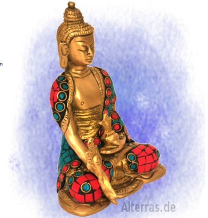 Medizin Buddha dreifarbig verziert2