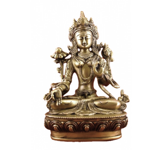 Weiße Tara Statue Messing W9421-1 Weiße Tara Statue Messing W9421-1