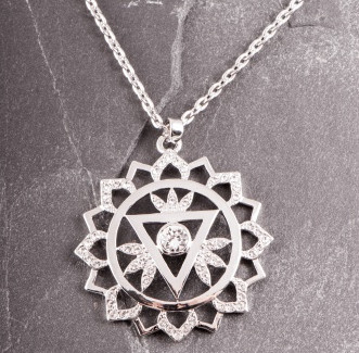 Anhänger Kehl Chakra Edelstahl Anhänger Kehl Chakra Edelstahl