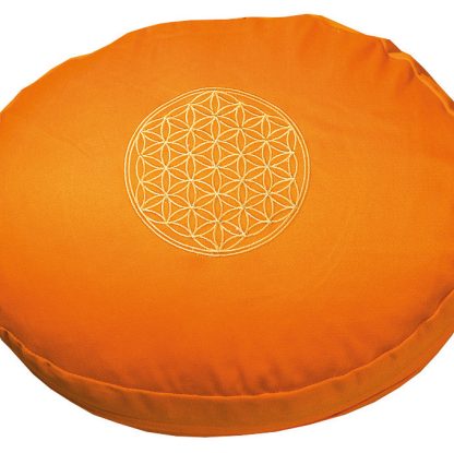 Meditationskissen mit Inlet BDL rund orange