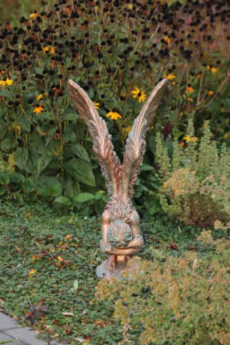 Engel Rachel Kupfer4 Engel Rachel gross hockend Kupfer Optik – Bild 2