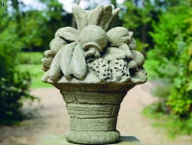 Steinfrüchtekorb zur Gartendekoration2 Steinfrüchtekorb zur Gartendekoration2