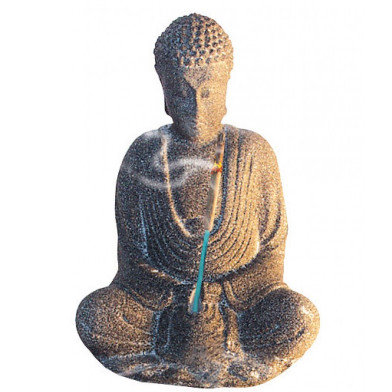Buddha in Meditation Sandstein grau 10cm