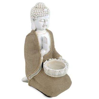 Friedensbuddha mit Teelichthalter2
