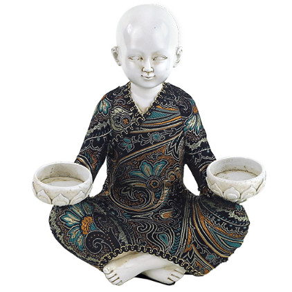 Teelichthalter "Kleiner Mönch" 19x12x22cm Teelichthalter Kleiner Mönch - Teelichthalter "Kleiner Mönch" 19x12x22cm