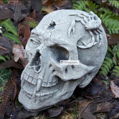 Totenkopf Skull mit Skorpion