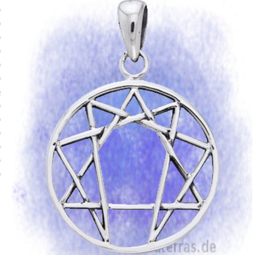 Anhänger Enneagramm aus 925-Silber