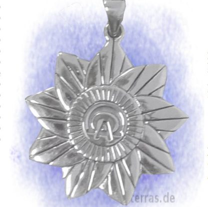 Anhänger Alpha und Omega teilvergoldet aus 925-Silber