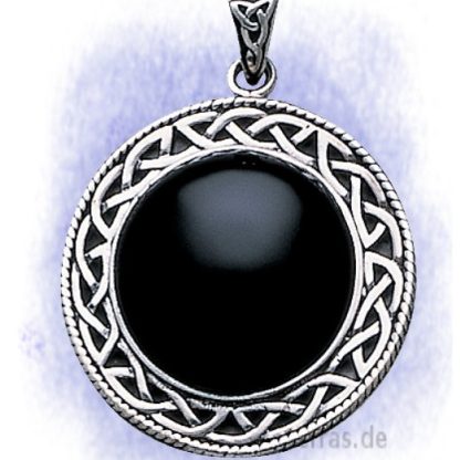 Anhänger Onyx-Spiegel aus 925-Silber