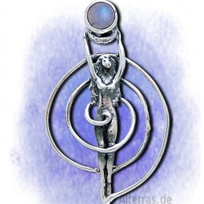 Anhänger Spiralgöttin Reiki aus 925-Silber