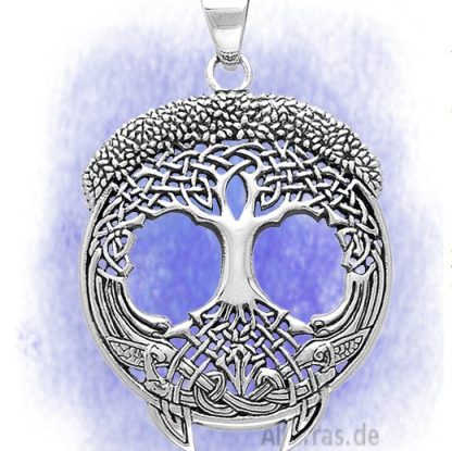 Anhänger Yggdrasil - Keltischer Lebensbaum aus 925-Silber