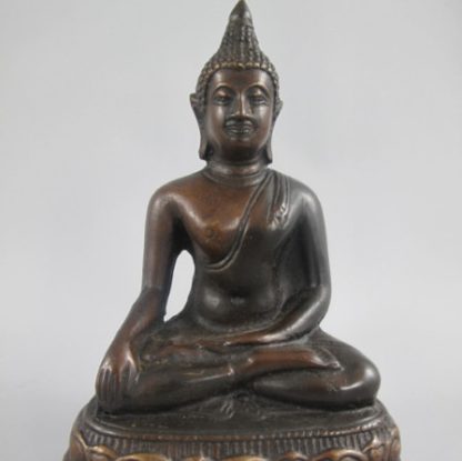 Bronze Figur Buddha sitzend 18cm