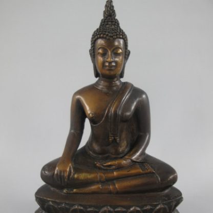 Bronze Figur Buddha sitzend 22cm 416x415 - Bronze Figur "Buddha sitzend" 22x15x8cm