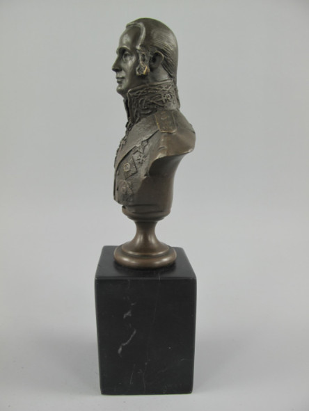 Bronze Figur Büste Admiral5 Bronze Figur Militär "Admiral" 20cm – Bild 5