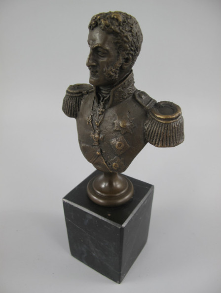 Bronze Figur Büste General6 Bronze Figur Militär "General" 19cm – Bild 6