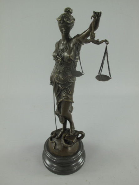 Bronze Figur Justitia 47cm3 Bronze Figur Götter "Justitia " 47cm – Bild 3