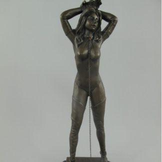 Bronze Figur Lady angekettet 324x324 - Bronze Figur "Lady aufrecht stehend" 24x9x9cm