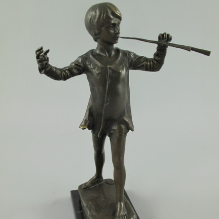 Bronze Figur Mann - Flötenspieler Bronze Figur "Mann - Flötenspieler" 32cm