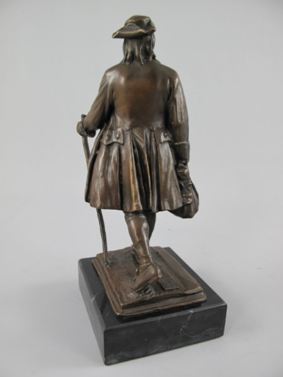 Bronze Figur Mann - Wanderer3 Bronze Figur "Mann - Wanderer" 25cm – Bild 3