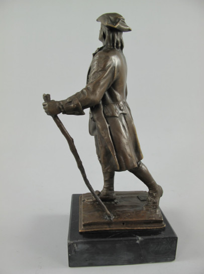 Bronze Figur Mann - Wanderer4 Bronze Figur "Mann - Wanderer" 25cm – Bild 4