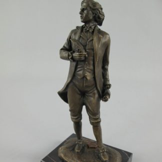 Bronze Figur Mozart stehend 324x324 - Bronze Figur "Mann - Jäger mit Hund" 16x12x8cm