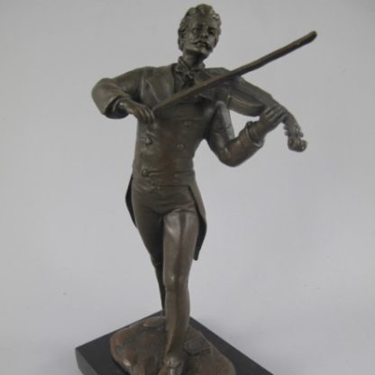 Bronze Figur Musiker - Violine spielend