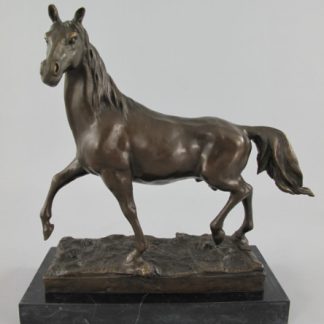 Bronze Figur Pferd trabend 324x324 - Bronze Figur Tier "Pferd mit Fohlen" 35x25x12cm