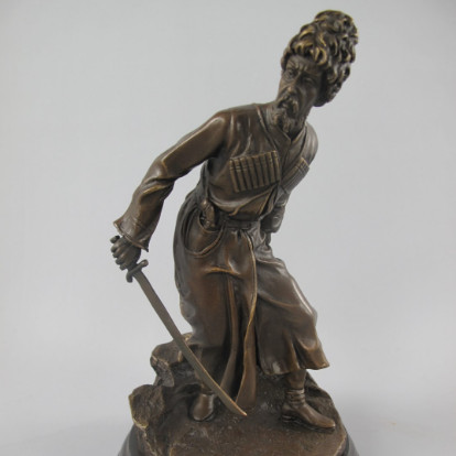 Bronze Figur Russischer Soldat Bronze Figur Russischer Soldat