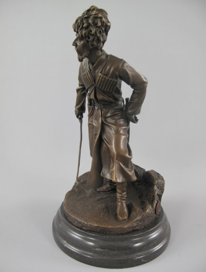 Bronze Figur Russischer Soldat4 Bronze Figur Militär "Russischer Soldat" 25x15cm – Bild 4