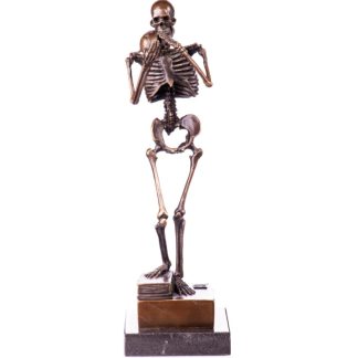 Bronze Figur Skelett Schädel haltend 31cm 324x324 - Bronze Figur "Skelett - Der Denker" 25cm