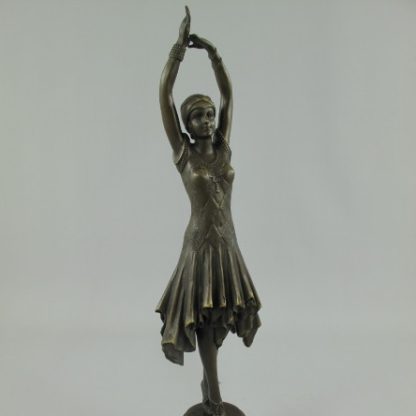 Bronze Figur Tänzerin mit hochgereckten Armen 416x416 - Bronze Figur "Tänzerin mit hochgereckten Armen" 44cm