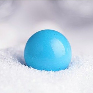 Engelsglöckchen Kugel - Esoterik Symbol Schmuck_blau