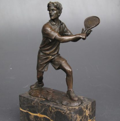 Bronze Figur "Mann - Tennisspieler" 25cm