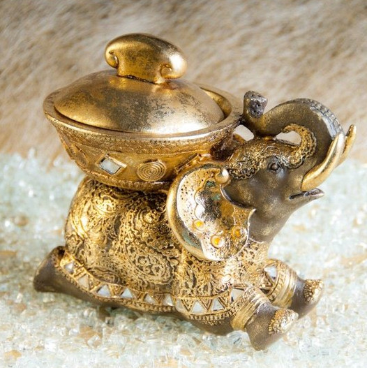 Räuchergefäß Elefant liegend