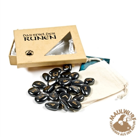 Runenorakel-Set Hämatit Runenorakel-Set Hämatit
