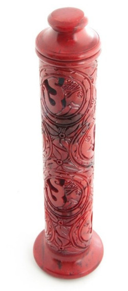 Räuchersäule Mond Om4 Räucher Zubehör - "Räuchersäule Mond-Om" aus Speckstein – Bild 4