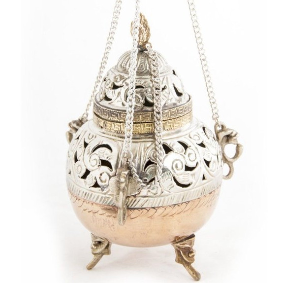 Schwenkräuchergefäß Weissmetall Schwenkräuchergefäß Weissmetall