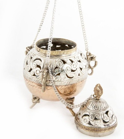 Schwenkräuchergefäß Weissmetall2 Schwenkräuchergefäß Weissmetall2