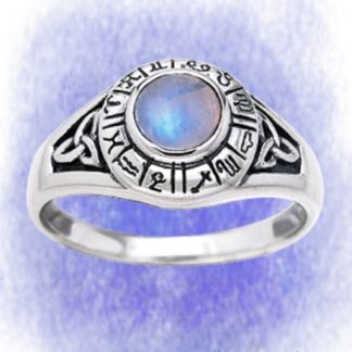 Ring Astro mit Mondstein aus 925-Silber