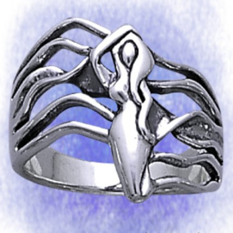 Ring Göttin aus 925-Silber