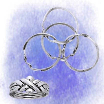 Ring Puzzle aus 925-Silber