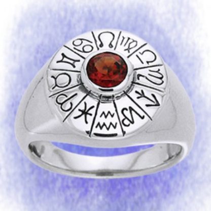 Ring Sternkreis aus 925-Silber