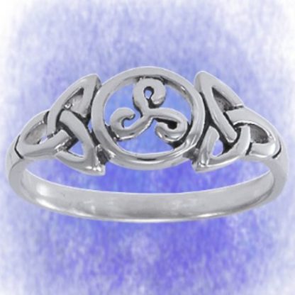 Ring Triskel offen aus 925-Silber