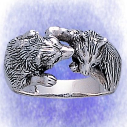 Ring Wolfsbruder aus 925-Silber