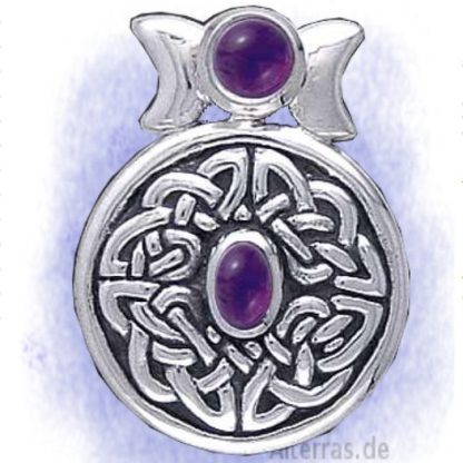 Anhänger Keltika mit Amethyst aus 925-Silber mit Edelstein