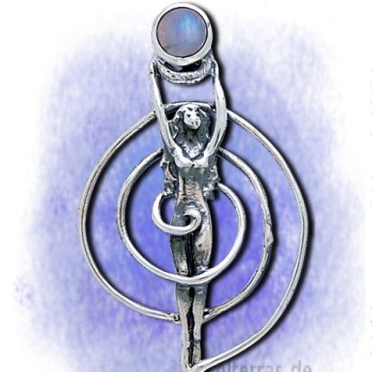 Anhänger Spiralgöttin Reiki aus 925-Silber