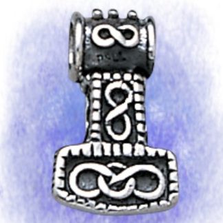 Anhänger Thors Hammer klein aus 925-Silber