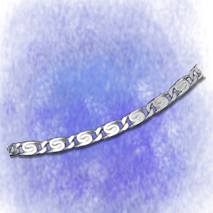 Kette S-Panzerkette - diamantiert - 3,3mm aus 925-Silber