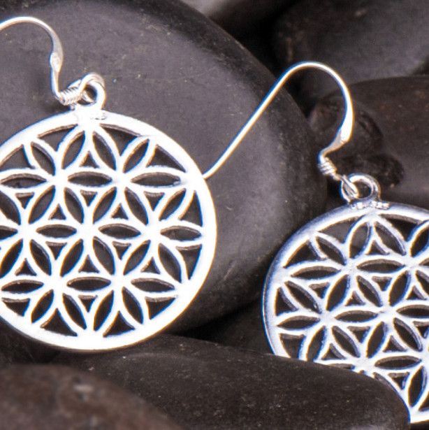 Ohranhänger Blume des Lebens 25mm